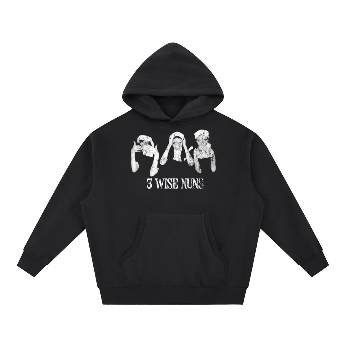 "3 Wise Nuns" Oversized Hoodie