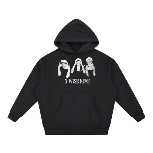 "3 Wise Nuns" Oversized Hoodie